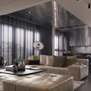 灰色质感现代家居欣赏客厅效果