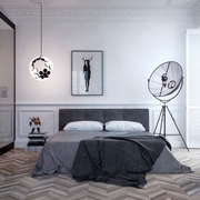 现代艺术公寓卧室