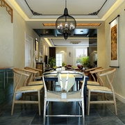 温馨新中式风格住宅欣赏餐厅设计