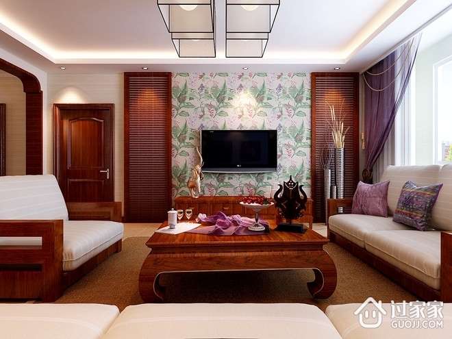 东南亚装饰效果图欣赏客厅设计