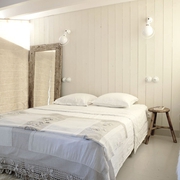 白色乡村美式质朴小屋欣赏卧室效果