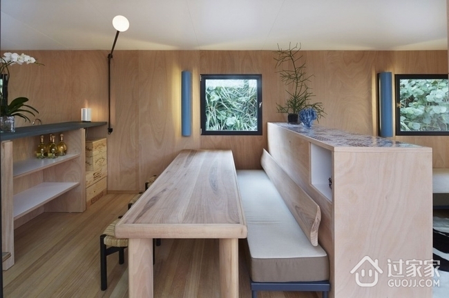 乡村简约度假小屋欣赏餐厅效果