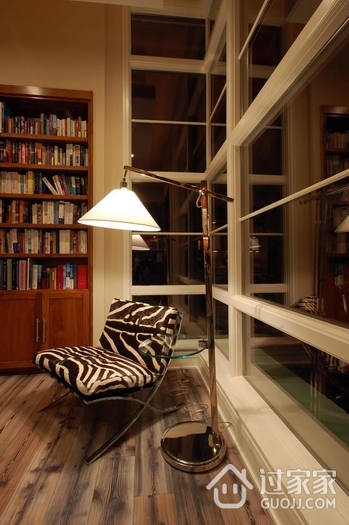 现代奢华住宅效果图书房沙发