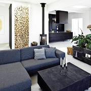 现代黑白公寓设计欣赏客厅