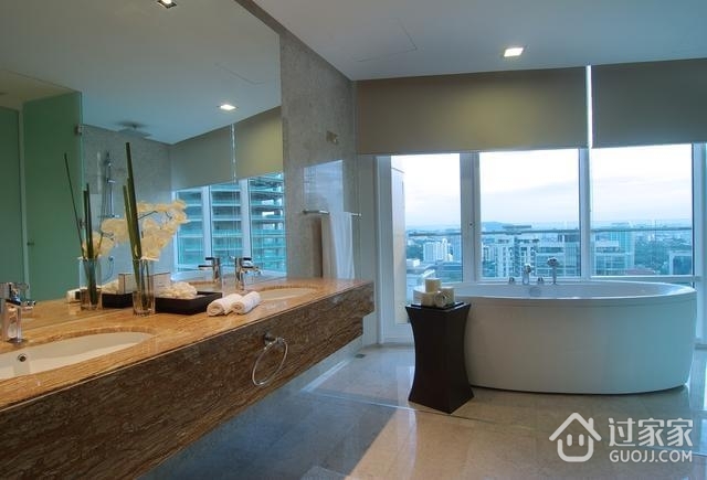 顶层高级现代公寓欣赏洗手间