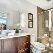 现代住宅效果图浴室柜