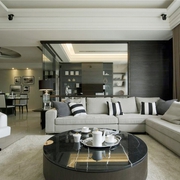 115平现代舒适住宅欣赏客厅设计
