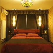 东南亚风格住宅欣赏卧室窗帘
