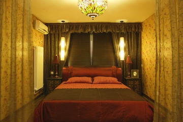 东南亚风格住宅欣赏卧室窗帘