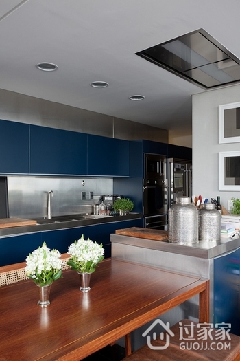 白色现代流行公寓欣赏厨房