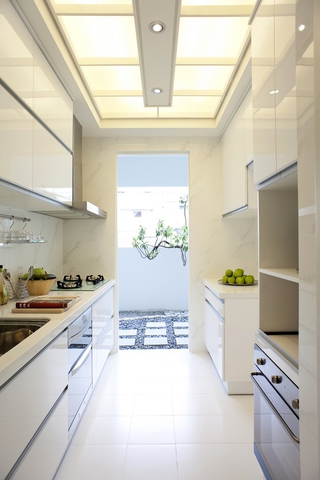 新古典三居室样板房案例欣赏厨房橱柜