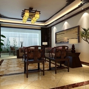 118平新中式风格住宅欣赏客厅设计