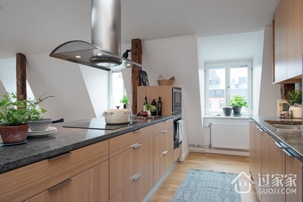 白色128平北欧住宅欣赏厨房