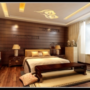 中式风格别墅装饰卧室