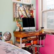 现代住宅风格效果套图卧室书桌