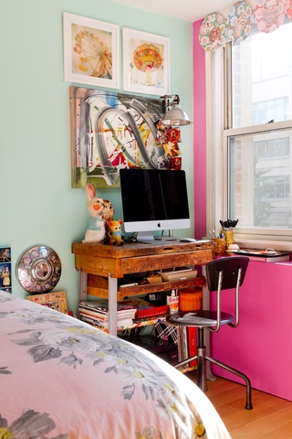 现代住宅风格效果套图卧室书桌