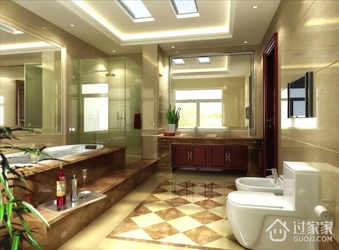 300平欧式独栋别墅欣赏卫生间设计
