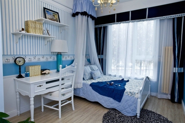白色浪漫地中海住宅欣赏卧室吊顶