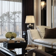 新古典白色典雅效果图欣赏客厅