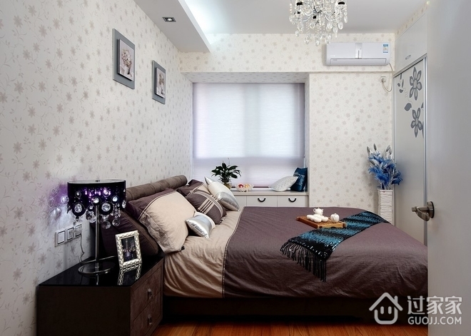 现代设计三居效果图欣赏卧室