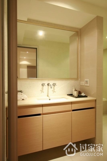 83平日式风格住宅欣赏洗手间