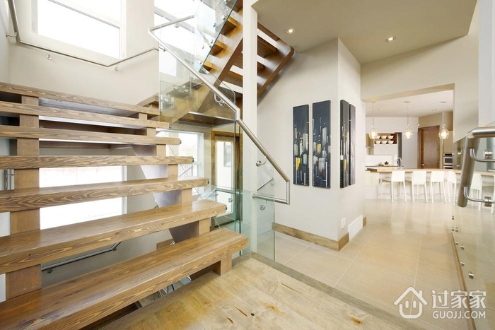 现代风格时尚别墅效果图楼梯