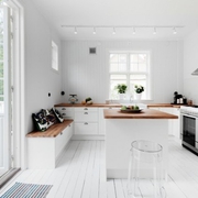 76平白色北欧住宅欣赏厨房