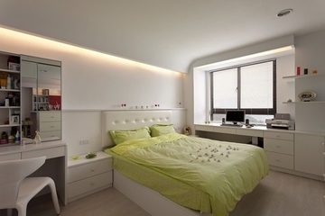 白色现代风住宅欣赏卧室陈设