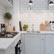 44平舒适现代一居室欣赏厨房效果