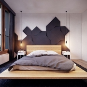卧室个性床装饰效果图 创意现代家居