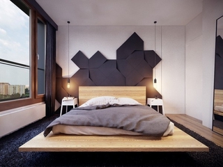 卧室个性床装饰效果图 创意现代家居