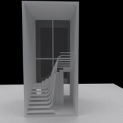现代设计效果图楼梯模型