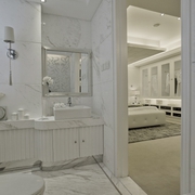 洁白欧式时尚复式欣赏卫生间设计