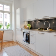 98平白色北欧住宅欣赏厨房
