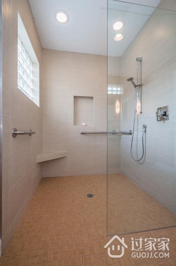现代风格装饰别墅样板房效果图淋浴间