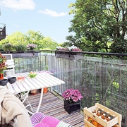 72平阳光花园北欧住宅欣赏阳台设计