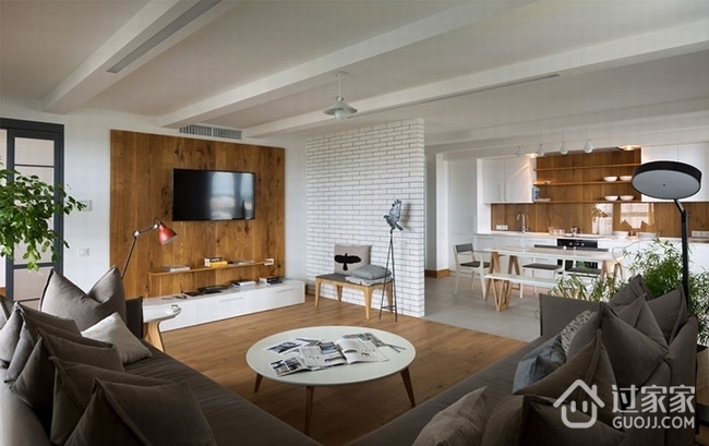 61平现代单身公寓欣赏客厅陈设