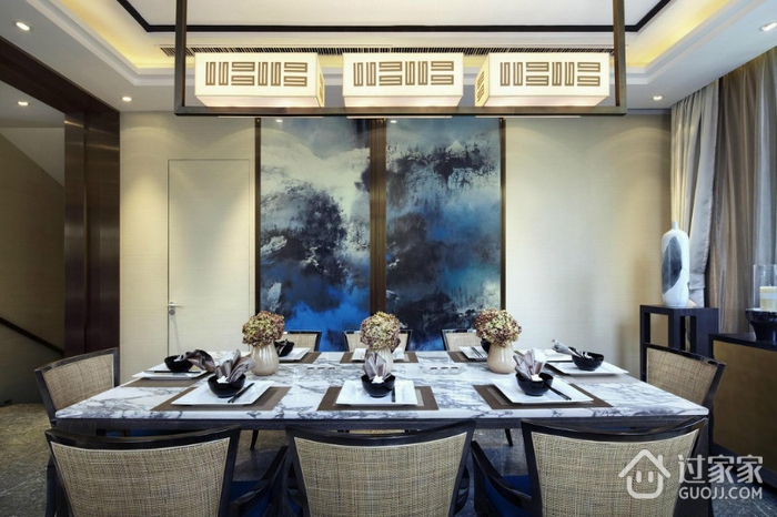 新中式样板房住宅欣赏餐厅