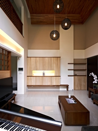 日式禅风复式公寓欣赏客厅陈设