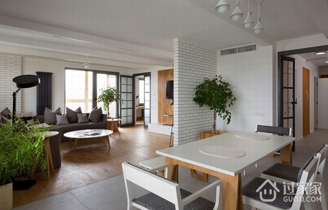 61平现代单身公寓欣赏客厅