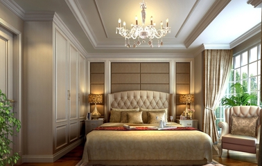 120平欧式风格效果图欣赏卧室
