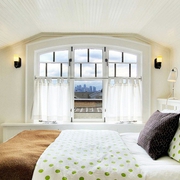 白色温馨乡村田园公寓欣赏卧室设计