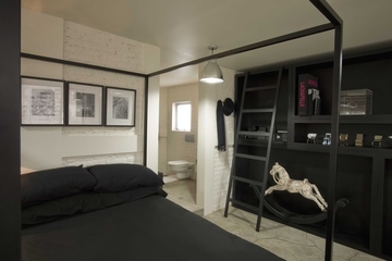 现代风格深色系别墅欣赏卧室效果图