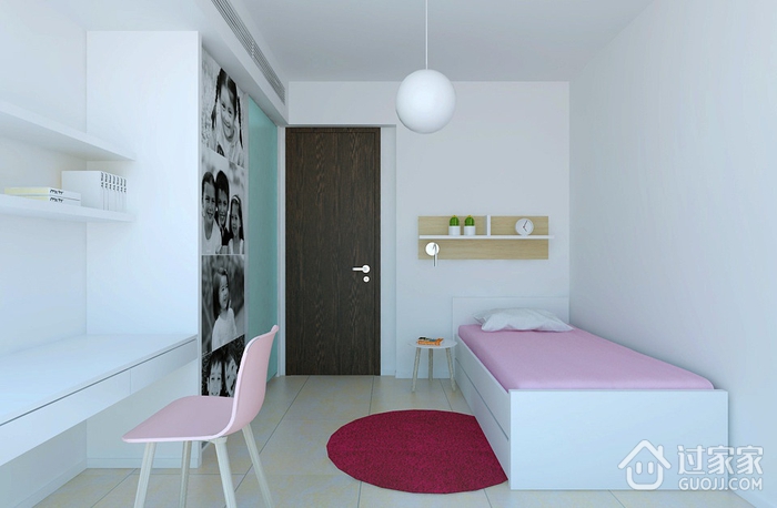 白色现代风格案例欣赏卧室