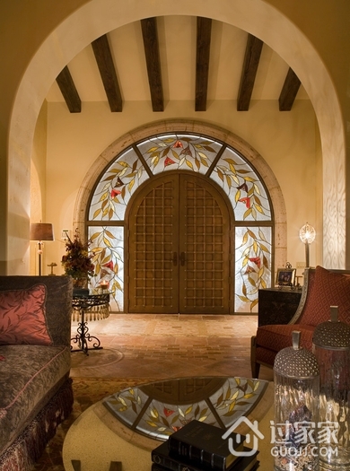 美式古典装饰效果图入户厅