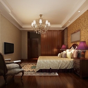 美式风格效果图案例欣赏卧室陈设