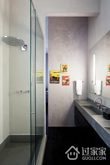 白色现代流行公寓欣赏卫生间效果图