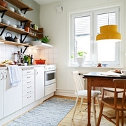 白色北欧小两居住宅欣赏厨房橱柜