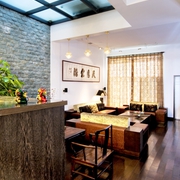 中式古典客厅效果图