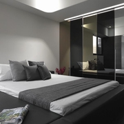 黑白时尚幸福现代住宅欣赏卧室陈设